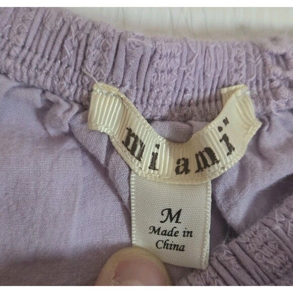 Lot Of 2 Crop Tops Lavender Neon Pink Miami Medium LA Tees Large Heart Summer - Picture 6 of 16